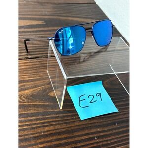 CRACKED Maui Jim Mano MJ877-03 Mens Polished Blue Sunglasses Metal READ